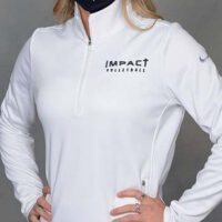 Impact Volleyball Women's White Pullover front