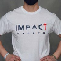 Impact Sports white T-shirt front